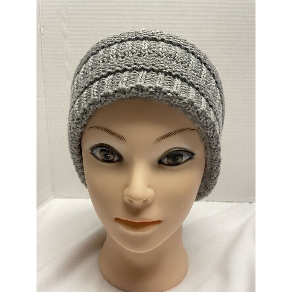 Sonoma Women's Ottoman Cable Stitch Headband Gray 1 Size Warm Faux Fur New